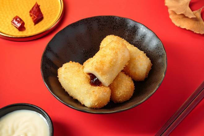 Glutinous Rice Cakes with Brown Sugar 紅糖糍粑
